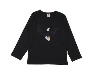 Jungen Langarmshirt Anthrazit aus Baumwolle mit Elasthan - elastisches Walkiddy Shirt für Schule, Freizeit & Alltag, ideal für empfindliche Kinderhaut und als Unterziehshirt im Winter Anthrazit 98