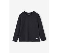 Jungen Langarmshirt BASIC, personalisierbar grau Gr. 110 von vertbaudet