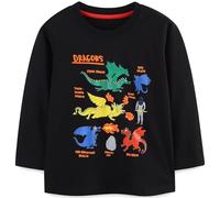 Jungen Langarmshirt Kleinkinder Traktor Pullover 100% Baumwolle Kinder Bagger Baumwolle Kinder Langarm T-Shirts 122