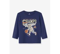 Jungen Langarmshirt NMMLINCOM NAME IT, Boxy-Cut blau Gr. 116