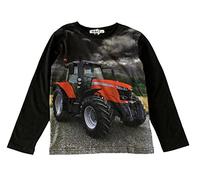 Jungen Langarmshirt Traktor Fotodruck Trecker Longsleeve Schlepper Shirt Farmer Landwirt H-259 (140)