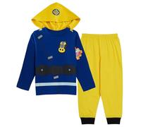 Jungen Novelty Feuerwehrmann Sam Verkleiden Schlafanzug Kinder Ganzkörper-Charakter Pjs Größe, Blau, 18-24 Monate