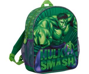Jungen-Rucksack mit 3D-Motiv "Incredible Hulk", Marvel Avengers, Schule, Mittagessen, Reiserucksack