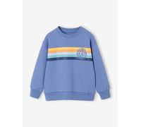 Jungen Rundhals-Sweatshirt mit Recycling-Polyester graublau Gr. 110 von vertbaudet