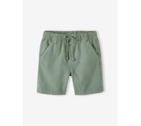 Jungen Shorts, Leinen-Mix aqua Gr. 158/164 von vertbaudet