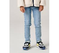 Jungen Skinny-Jeans mit verstellbarer Bundweite hellblau Gr. 122 von vertbaudet