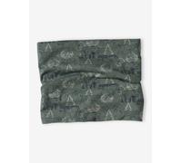 Jungen Snood mit Print, Teddyfleece-Futter salbeigrün Gr. 128/158 von vertbaudet