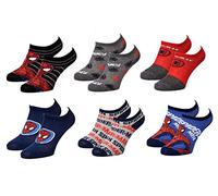 Jungen Socken Disney Spiderman, 6 Paar SNEAKER 4847, 31 cm-35 cm