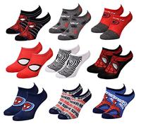 Jungen Socken Disney Spiderman, 9 Paar Sneaker Surprise, 31-34 cm
