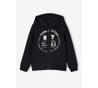 Jungen Sport-Kapuzensweatjacke mit Reißverschluss BASIC grau Gr. 92/98 von vertbaudet