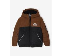 Jungen Steppjacke mit Kapuze braun Gr. 98/104 von Vertbaudet