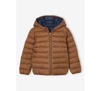 Jungen Light-Steppjacke mit Kapuze & Recycling-Polyester braun Gr. 140 von vertbaudet