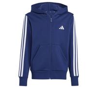 adidas Kinder Essentials Hoodie Jacke (Größe 128, blau)