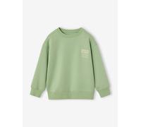 Jungen Sweatshirt BASIC pistaziengrün Gr. 140 von vertbaudet