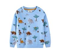 Jungen Sweatshirt Kinder Pullover Baumwolle Langarm Pulli Bagger Auto Bauwagen Warm Tops 2-7 Jahre Kinder Jungen Pullover Sweatshirt Süß Langarm