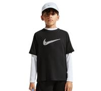 Jungen T-Shirt Nike Boys Dri-FIT Multi Short Sleeve - black - Schwarz (S)
