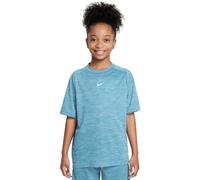 Jungen T-Shirt Nike Boys Multi Dri-FIT Short-Sleeve Top - smokey blue/lt armory blue/white - Blau (M)