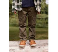Jungen Thermo-Cargohose mit Dehnbund, Bundweite verstellbar khaki Gr. 92/98 von Vertbaudet