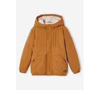 Jungen Winterjacke mit Kapuze & Webpelzfutter, Recycling-Polyester bronze Gr. 158/164 von Vertbaudet