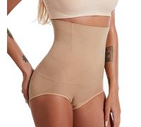 Jungerhouse Damen Hoch Taillen Miederslip Unterhose Bauch Weg Miederhose Figurenformend Plus Size Miederpants Butt Lifter Unterhose Shapewear Body Shaper (Beige,5XL)