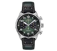 Junghans 027/3492.00 Meister Pilot Chronoscope Fliegeruhr für Herren Grün