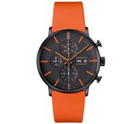 Junghans -FORM A Chronoscope Herrenuhr Orange Schwarz Automatik Saphirglas 42mm- 027/4370.00