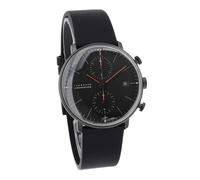 Junghans -max bill Chronoscope Bauhaus Herrenuhr Schwarz Automatik Saphirglas 40mm- 027/4409.02