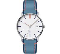 Junghans 41/4481.00 Unisex Armbanduhr Form Quarz Blau/Orange