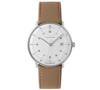 Junghans Uhren 041/4562.02 max bill Herren-Armbanduhr Beige mit Saphirglas
