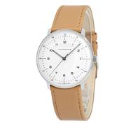 Junghans Uhren 041/4562.02 max bill Herren-Armbanduhr Beige mit Saphirglas