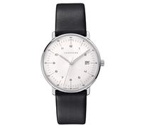 JUNGHANS max Bill Damenuhr mit Lederband Schwarz 47/4450.02