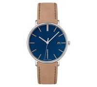 JUNGHANS Damen-Armbanduhr Form Beige/Blau 47/4255.00