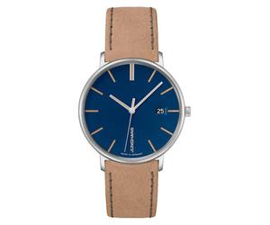JUNGHANS Damen-Armbanduhr Form Beige/Blau 47/4255.00