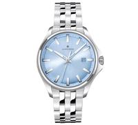 JUNGHANS Damenuhr Quarz Meister S Hellblau 35 mm 47/4531.44