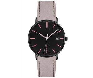 Junghans -FORM Damen Damenuhr Taupe Schwarz Quarz 34mm- 047/4256.00