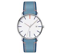 Junghans -FORM Herrenuhr Blau Weiß Quarz Saphirglas 40mm- 041/4481.00