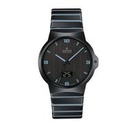JUNGHANS Funk-Solar Herrenuhr Force Mega Solar Keramik/Eisblau 18/1400.44
