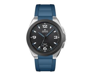 JUNGHANS Funk-Solar Herrenuhr Spektrum Mega Solar Blau 18/1527.00 | markante Armbanduhr für Männer, Made in Germany