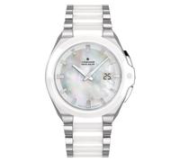 JUNGHANS Funk-Solaruhr für Damen Spektrum Mega Solar Weiß 15/1601.44