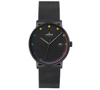 JUNGHANS Herren-Automatikuhr Form A Bauhaus Edition 27/4533.44 | mattiertes Edelstahl-Gehäuse, schwarz PVD-beschichtet