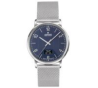JUNGHANS Herrenuhr Funk Milano Mega Solar Milanaise/Dunkelblau 56/4629.44