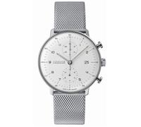 Junghans -max bill Chronoscope Silber Herrenuhr Automatik Saphirglas 40mm- 027/4003.46