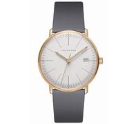 JUNGHANS max Bill Damenuhr mit Saphirglas Grau/Goldfarben 47/7853.02