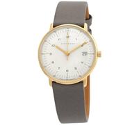 JUNGHANS max Bill Damenuhr mit Saphirglas Grau/Goldfarben 47/7854.02