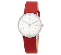 JUNGHANS max Bill Damenuhr mit Saphirglas Rot 47/4541.02