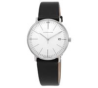 JUNGHANS max Bill Damenuhr Saphirglas Lederband Schwarz 47/4251.02