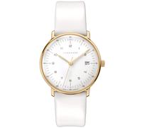 Junghans -max bill Damenuhr Weiß Quarz Saphirglas 33mm- 047/7451.02