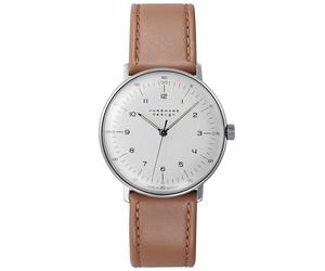 Junghans -max bill Handaufzug Damenuhr Braun Handaufzug Saphirglas 34mm- 027/3701.02