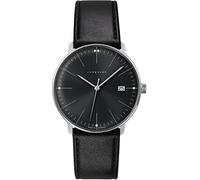 JUNGHANS max Bill Herren-Armbanduhr Schwarz mit Saphirglas 41/4465.02