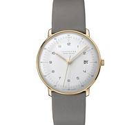 Junghans -max bill MEGA Solar Herrenuhr Grau Gold Quarz Funk-Solarwerk Saphirglas 38mm- 059/7324.02